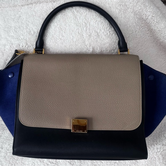 Celine Tan and Black Travel Bag - Picture 2 of 5